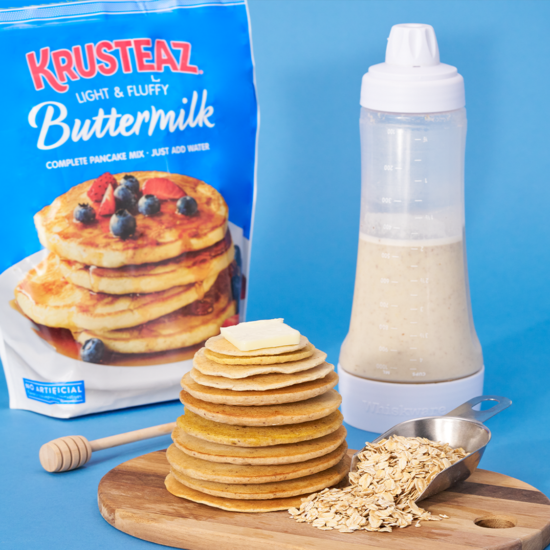 Oat and Honey Pancakes