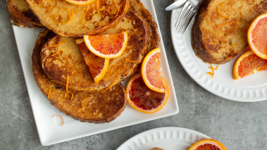 Blood Orange and Cardamom French Toast