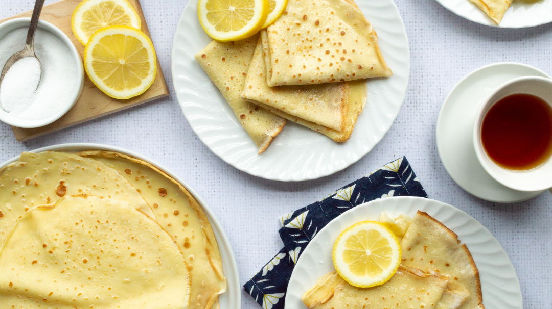 English Sugar and Lemon Pancakes