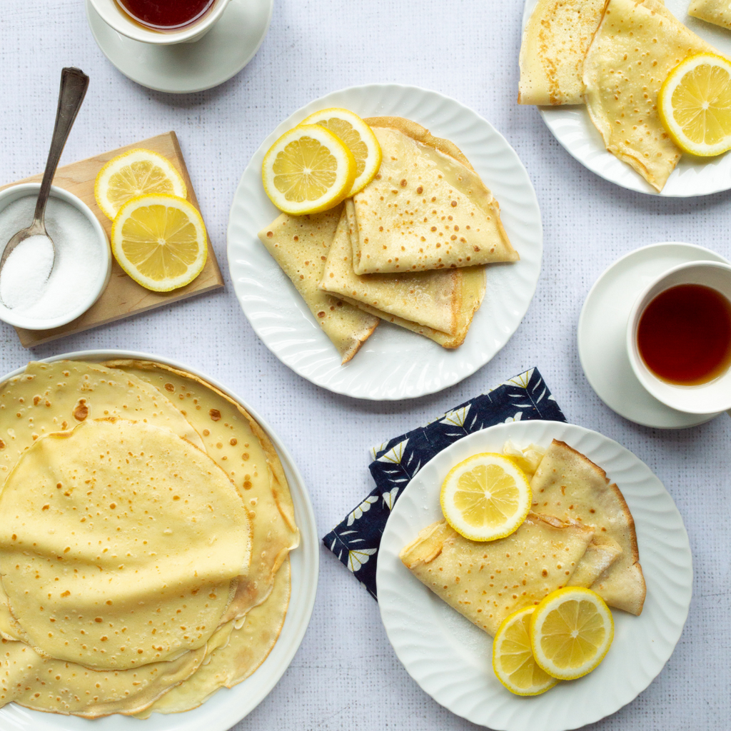 English Sugar and Lemon Pancakes