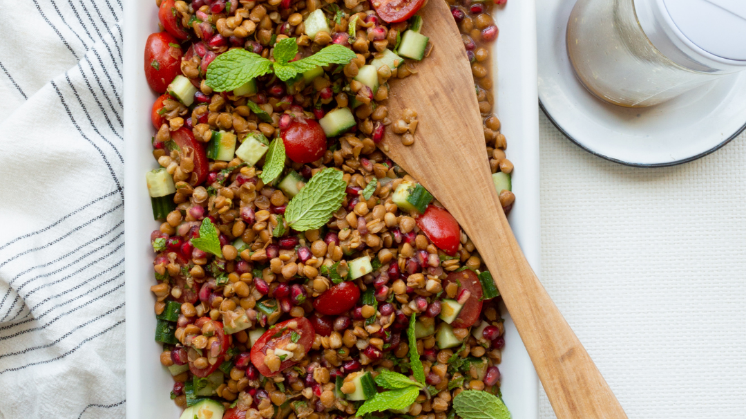 Lentil Pomegranate Salad
