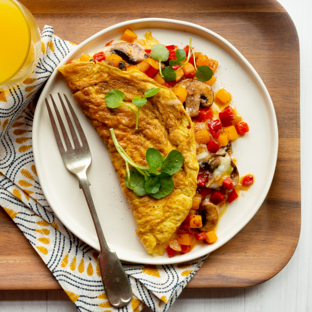 Pumpkin, Mushroom, & Red Pepper Omelet – Whiskware