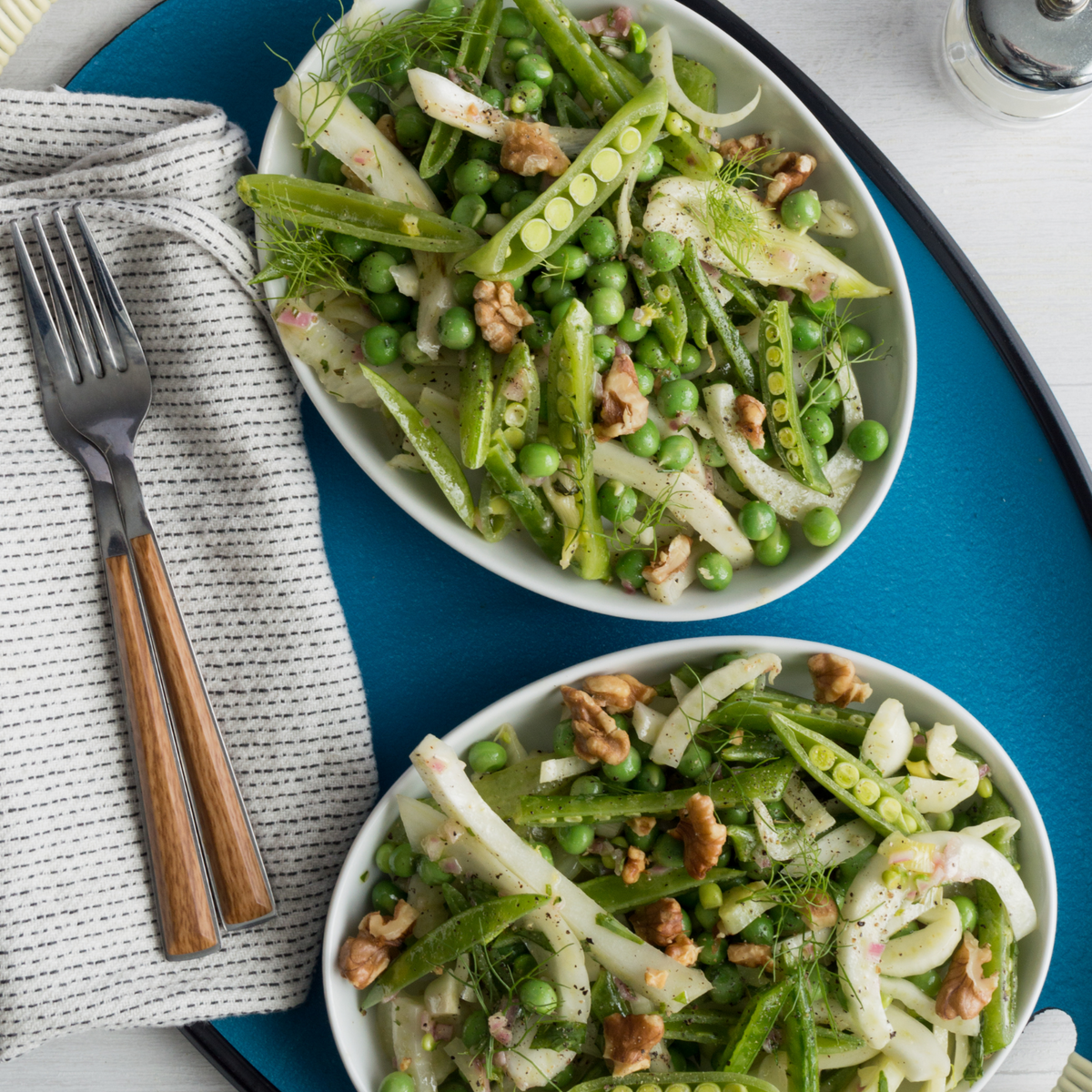 Snap Pea, Green Pea, & Fennel Salad – Whiskware