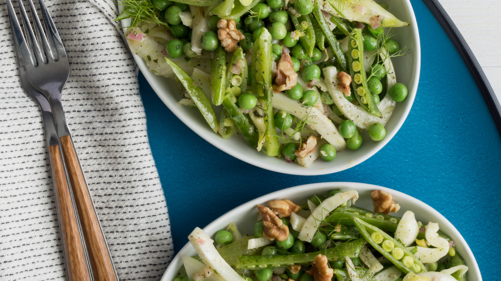 Snap Pea, Green Pea, & Fennel Salad