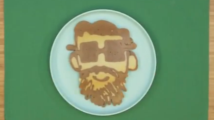 Father's Day Pancake Art