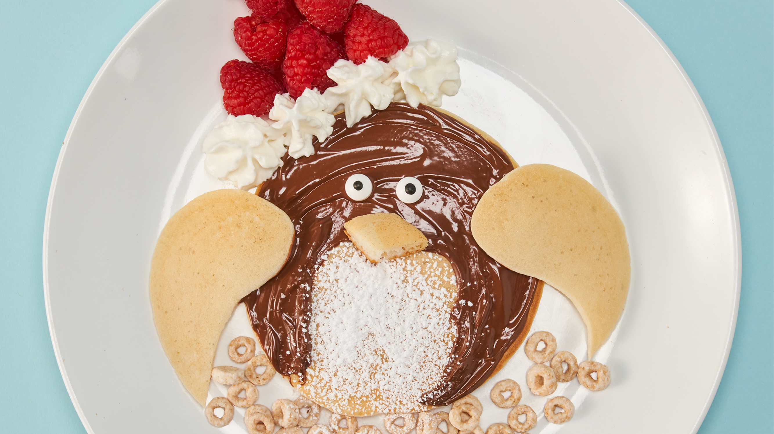 Penguin Santa Pancake