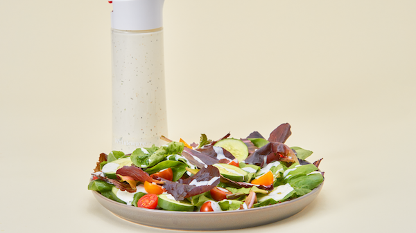 Salad with Dressing Shaker