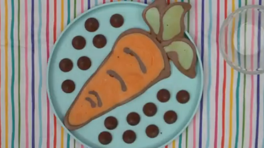 How To Make Pancake Art: Carrot