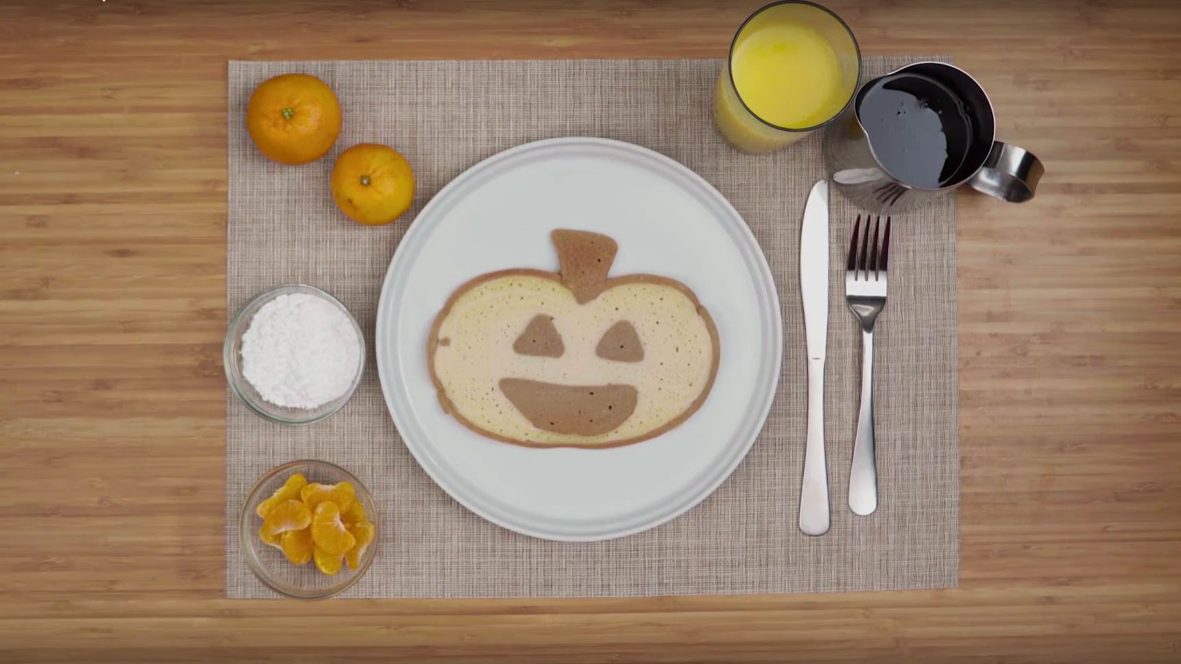 How To Make Pancake Art: Pumpkin