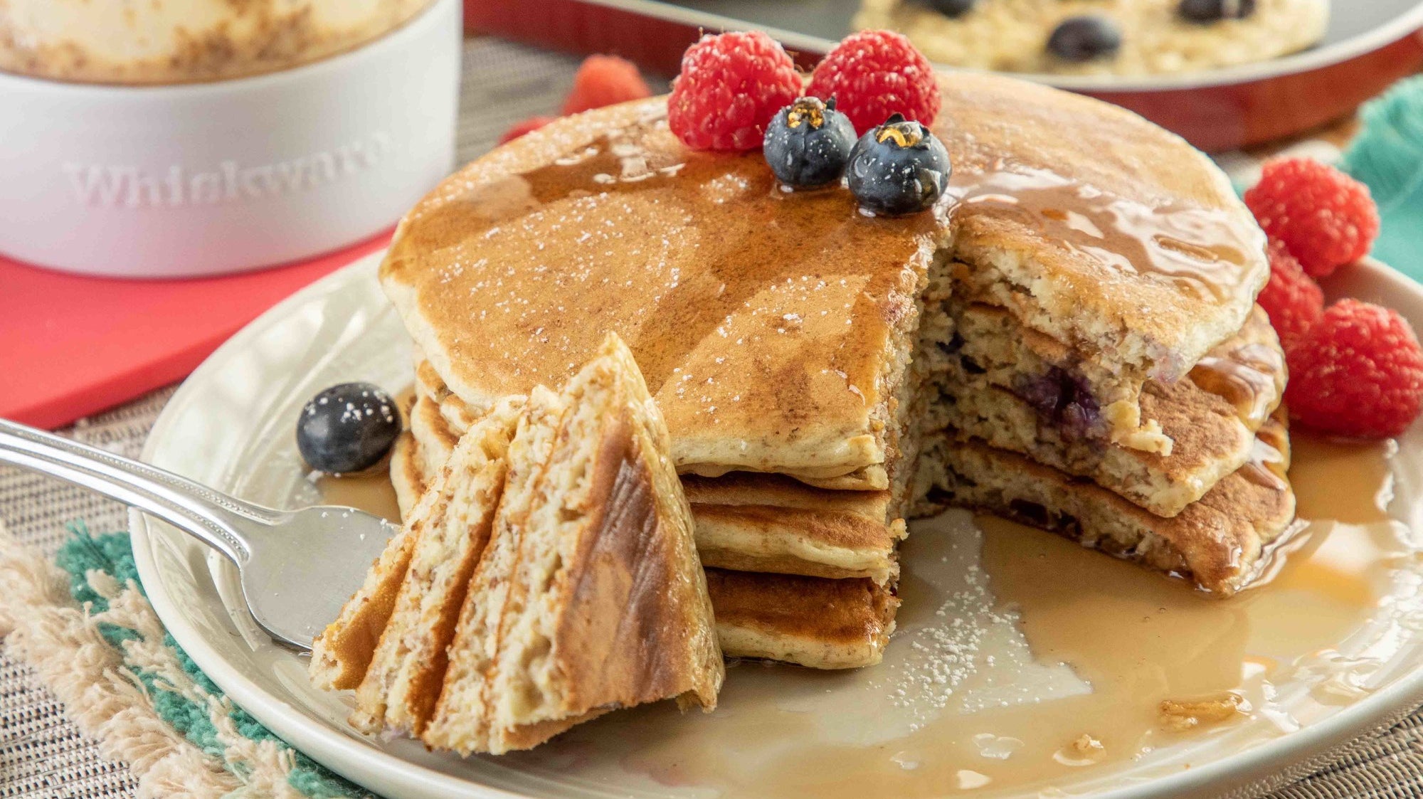 Blueberry Flax Pancakes