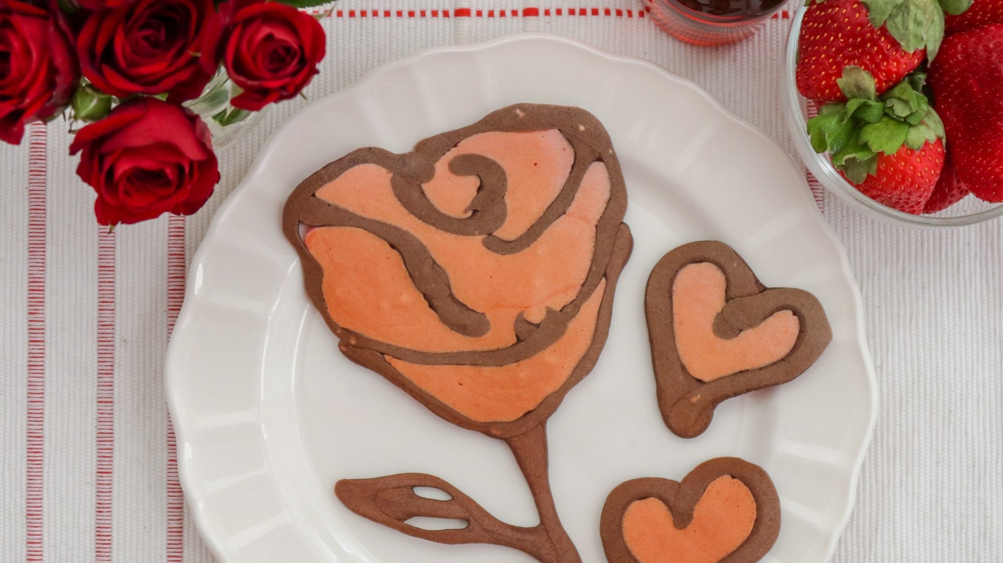 How To Make Pancake Art: Rose