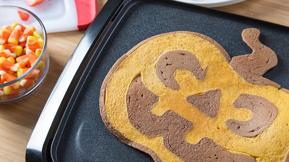 pumpkin halloween pancake art