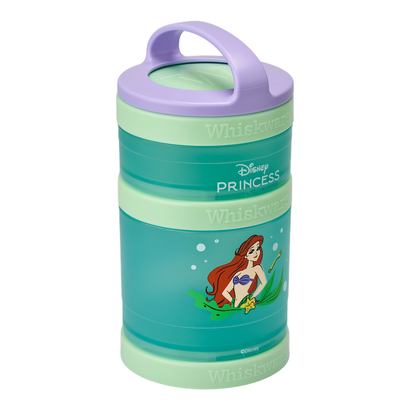 Ariel snack container at an angle.