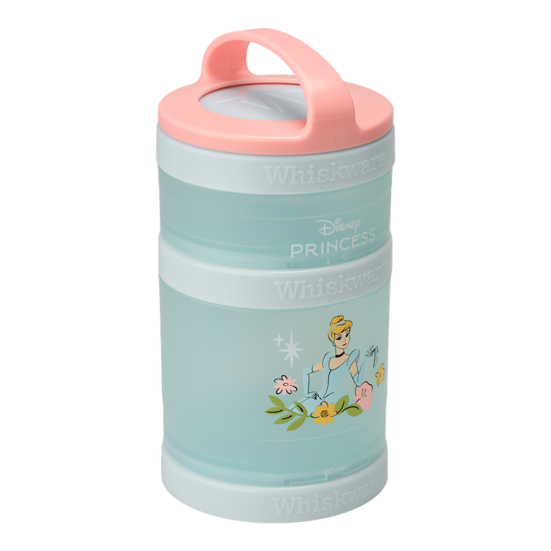 Cinderella snack container at an angle.