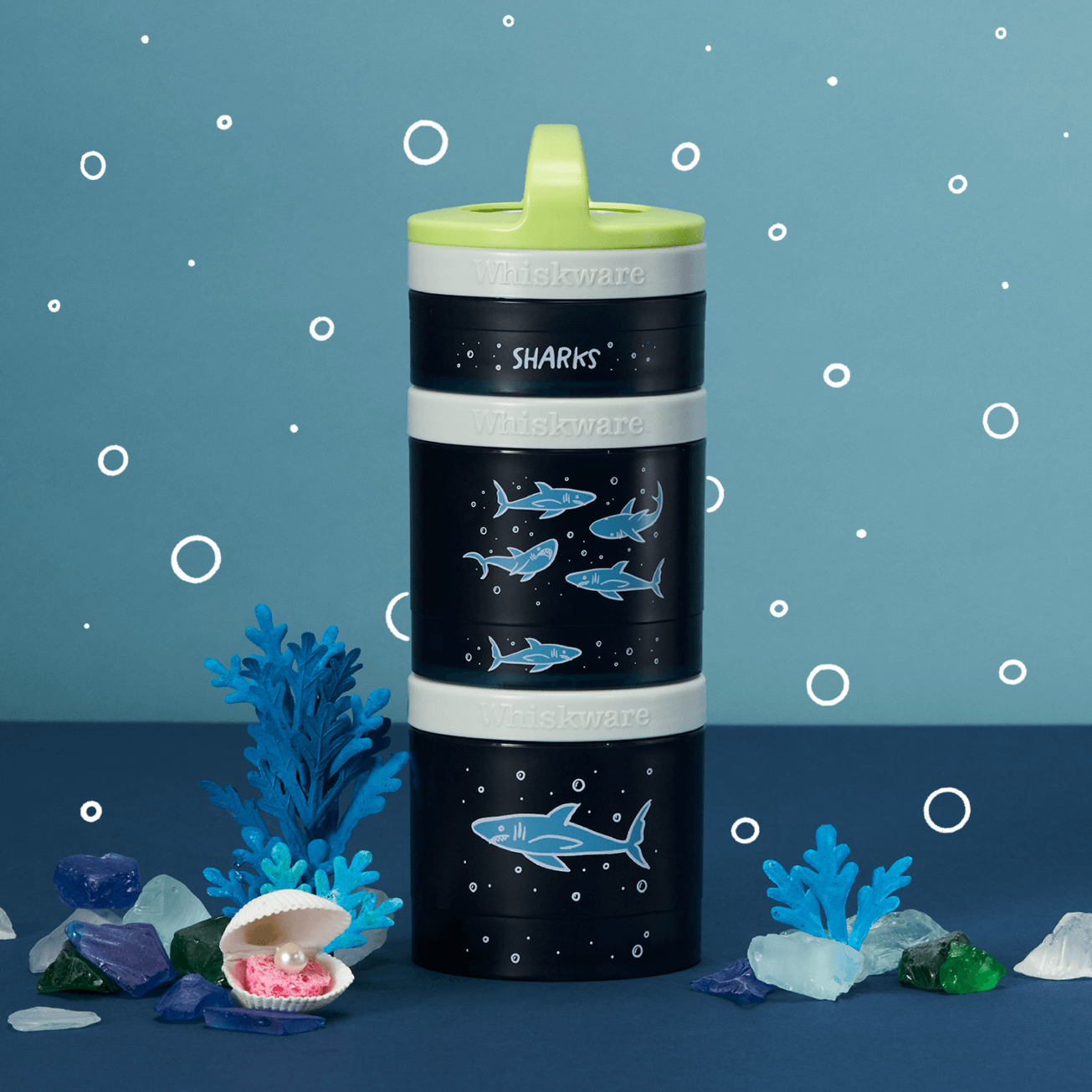 Whiskware Animal Snack Containers Shark