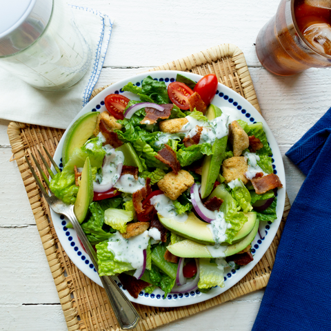 BLT Salad with Greek Yogurt Dressing