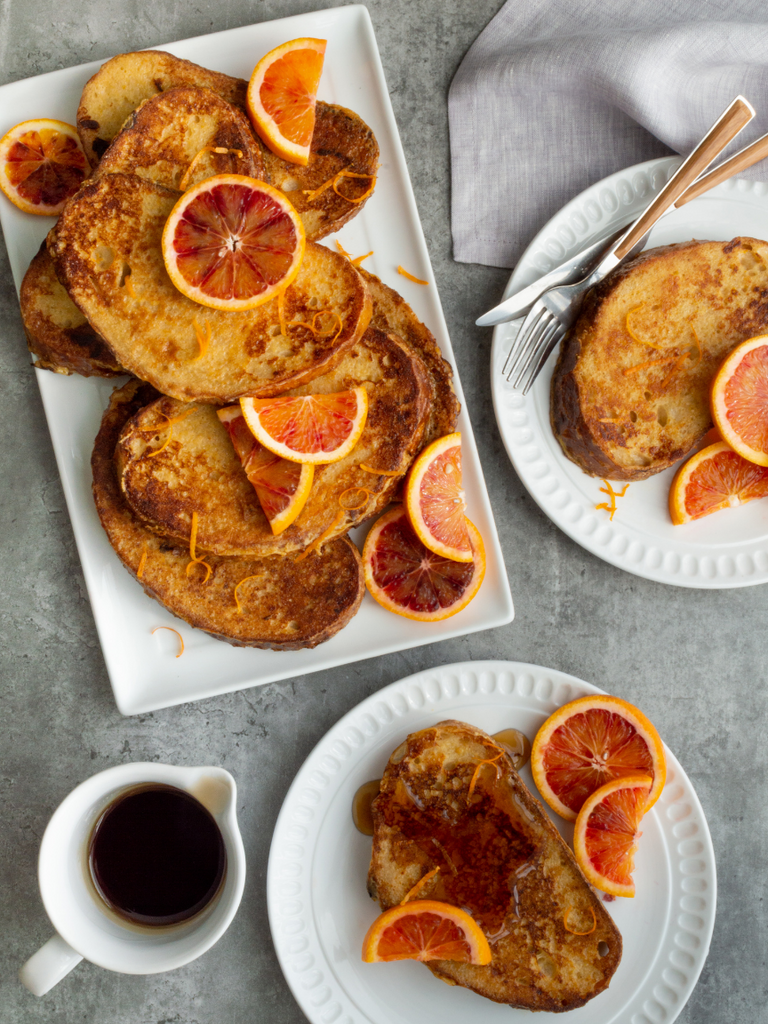 Blood Orange and Cardamom French Toast