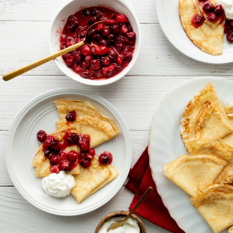Cranberry Crepes
