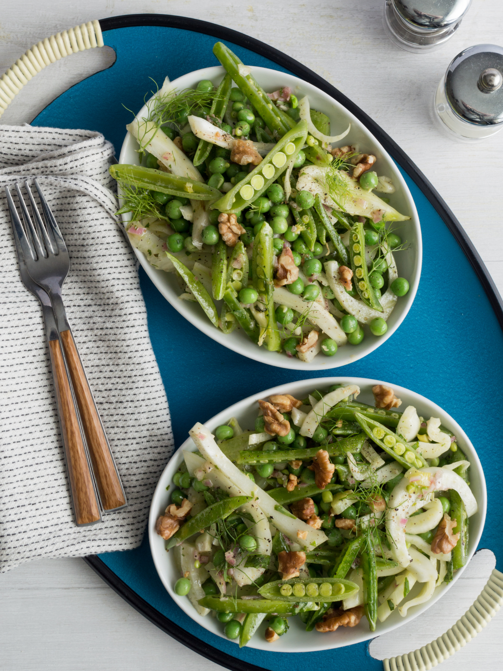 Snap Pea, Green Pea, & Fennel Salad