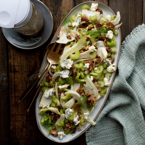 Winter Fennel Celery Slaw Salad