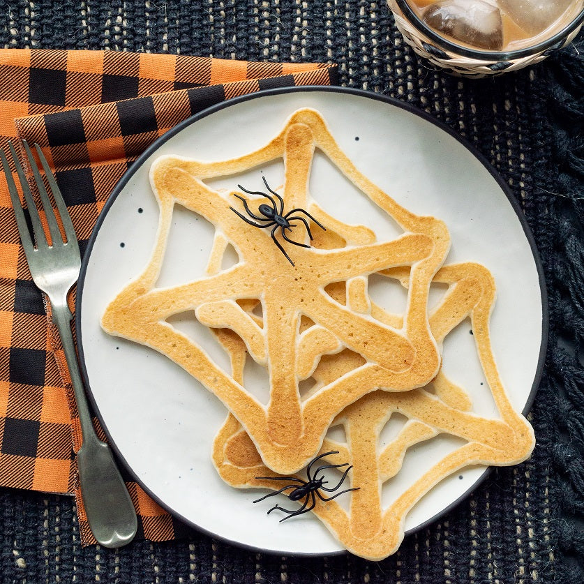 Pancake Art Ideas: Spider Webs