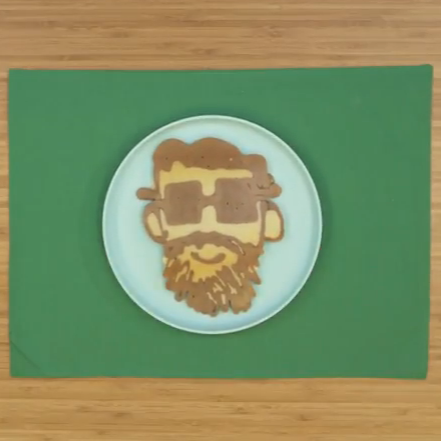 Father's Day Pancake Art