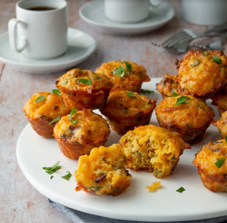 Mini Cheddar-Bacon Muffins