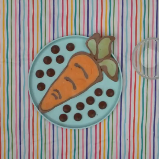How To Make Pancake Art: Carrot