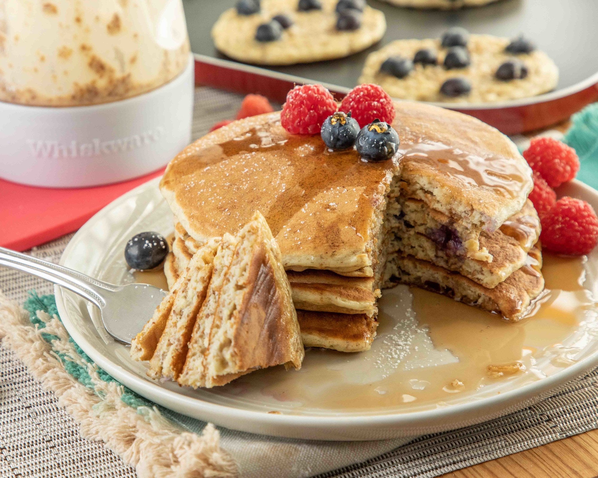 Blueberry Flax Pancakes