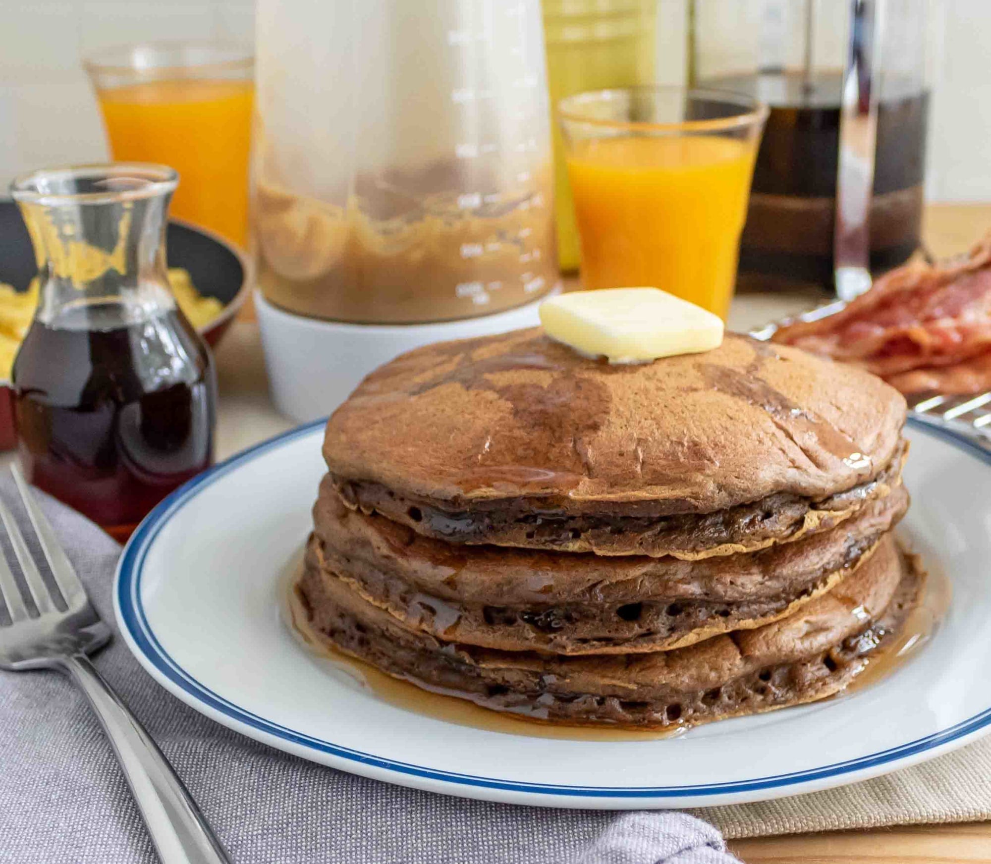 Coffee pancakes on sale