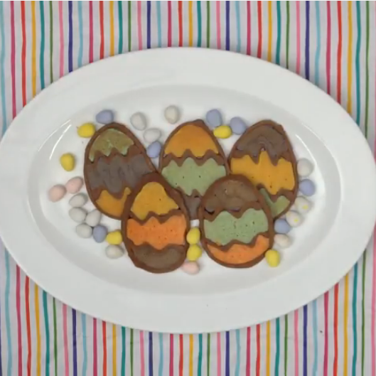 How To Make Pancake Art: Easter Eggs