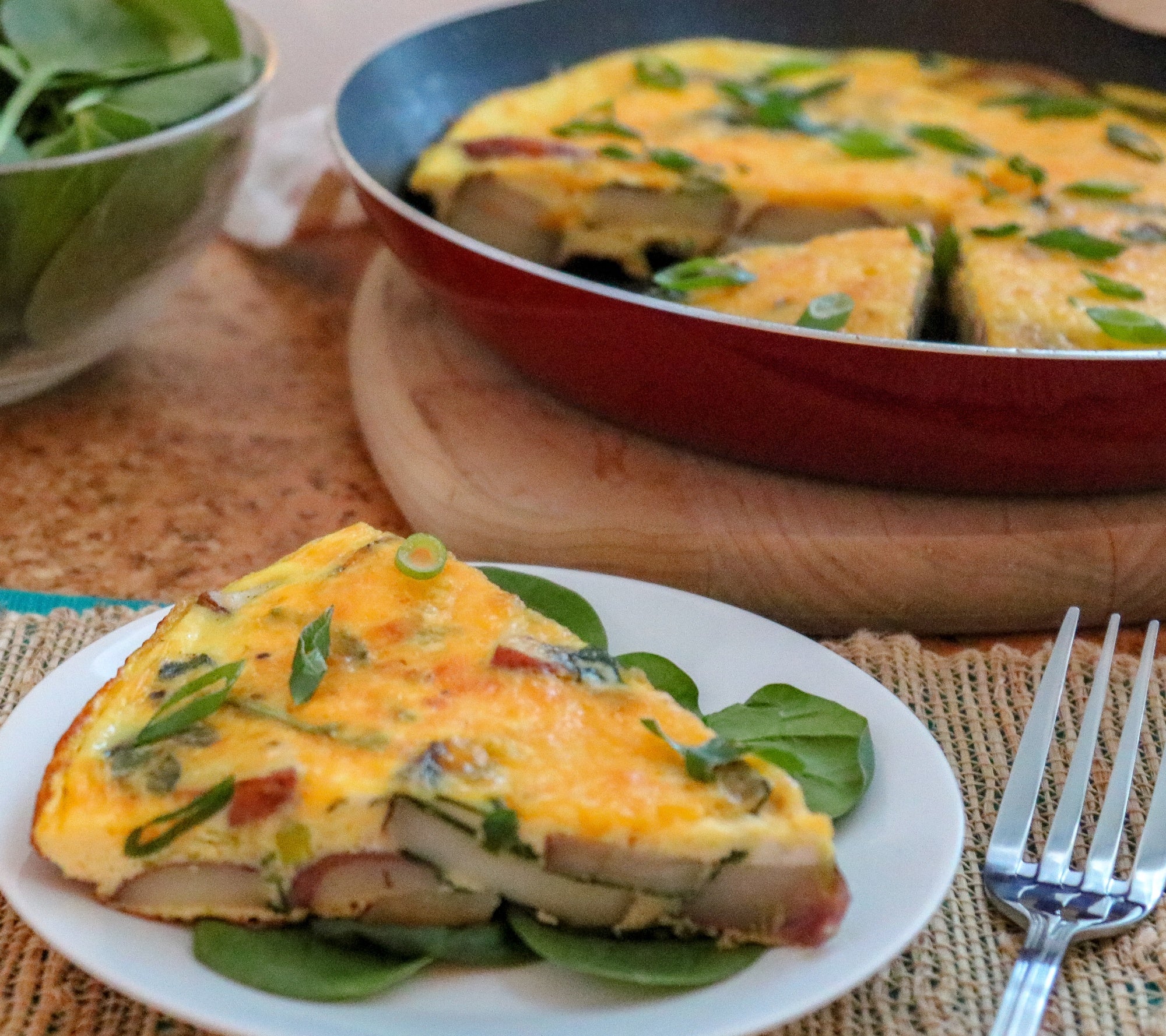 Spinach and Potato Frittata