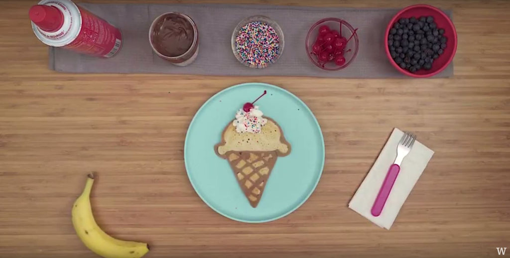 How To Make Pancake Art: Ice Cream Cone