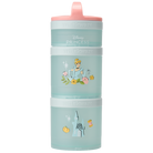 Disney Princess, Cinderella themed snack container with castle & pumpkin illustrations.