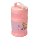 Rapunzel snack container at an angle.